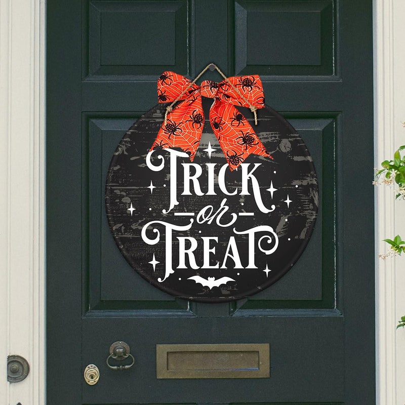 zosylley Halloween Stencils for Painting on Wood 12  Round Halloween Stencil Hey Boo Trick or Treat Hocus Pocus Templates for Door Hanger Porch Sign Shirt Painting - Image 3